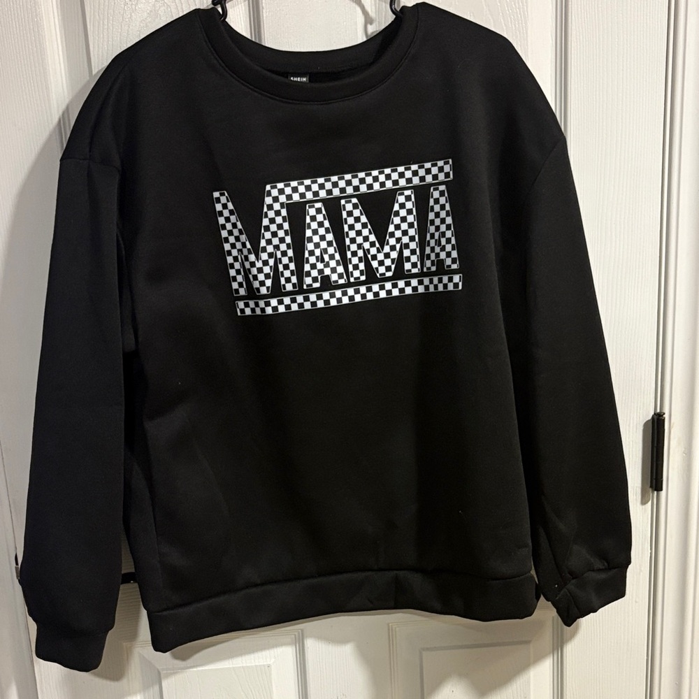 NWOT- Black Mama Crew Neck